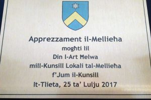 Din l-Art Helwa recognition Mellieha Local Council